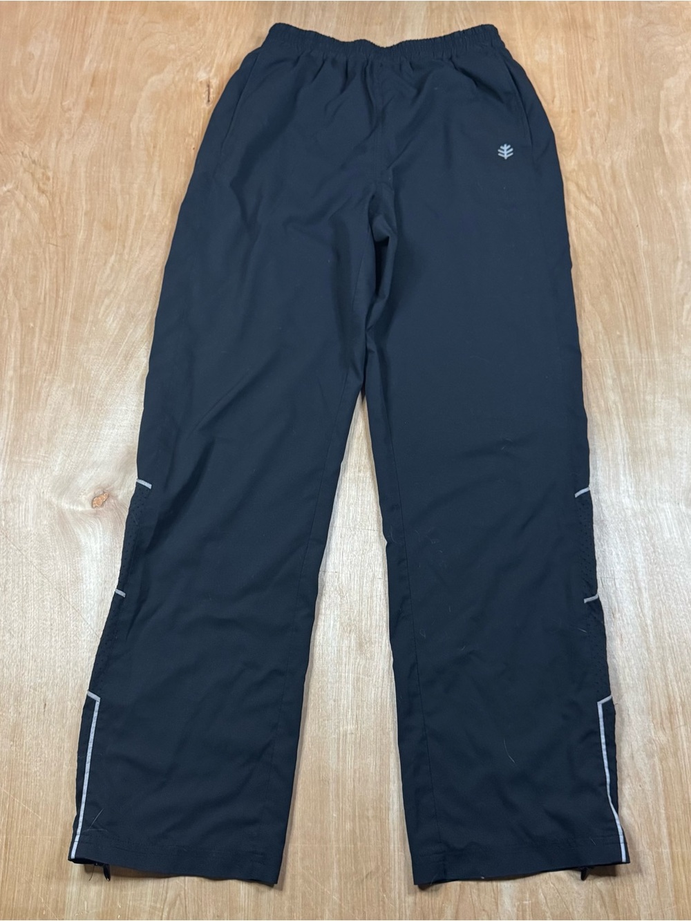 Coolibar Women’s Black UPF 50+ Pull On Track Pants W/ Pockets Size Small.